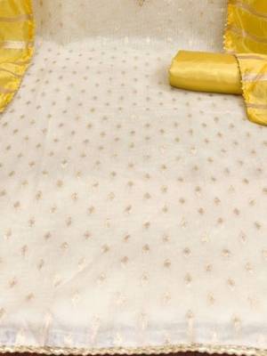 Embroidered Unstitched Dress Material 4