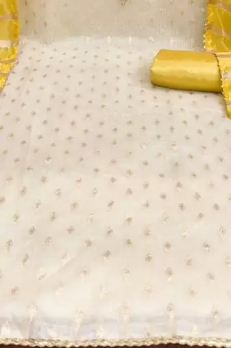Embroidered Unstitched Dress Material