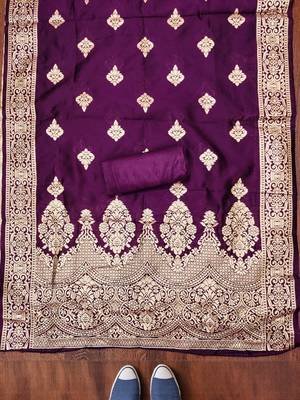 Embroidered Unstitched Dress Material 4