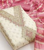 Embroidered Unstitched Dress Material