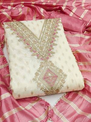 Embroidered Unstitched Dress Material 2