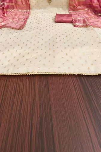 Embroidered Unstitched Dress Material
