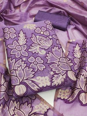 Embroidered Unstitched Dress Material 1