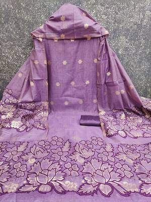 Embroidered Unstitched Dress Material 3