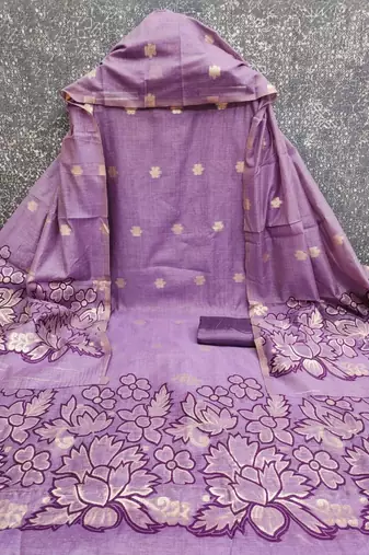 Embroidered Unstitched Dress Material