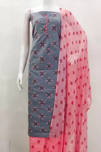 Geometric Printed Unstitched Dress Material