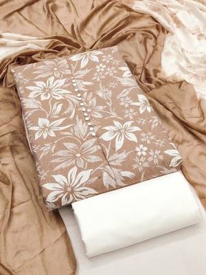 Printed Pure Cotton Unstitched Dress Material 2