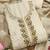 embellished linen semi-stitched dress material