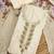 embellished linen semi-stitched dress material