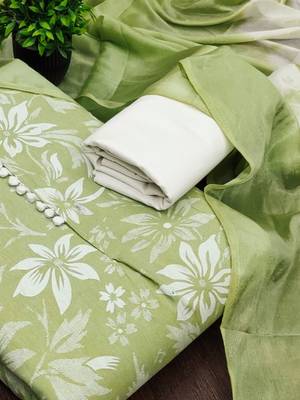 printed cotton unstitched dress material 3
