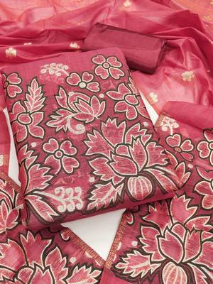 embroidered unstitched dress material 1