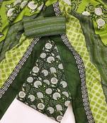 floral printed unstitched dress material