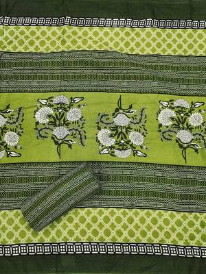 floral printed unstitched dress material 4