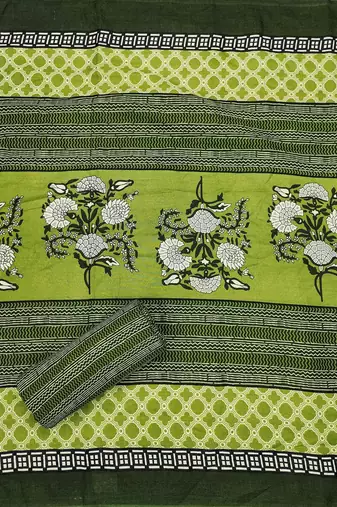 floral printed unstitched dress material