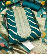 organza unstitched dress material