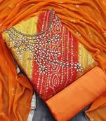 embroidered unstitched dress material
