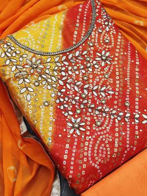 embroidered unstitched dress material 2
