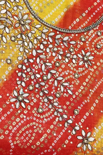 embroidered unstitched dress material