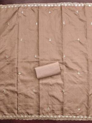 embroidered unstitched dress material 4
