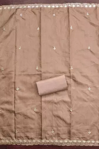 embroidered unstitched dress material