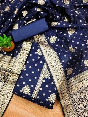 art silk unstitched dress material 1