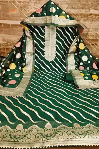 organza unstitched dress material