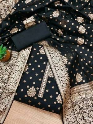 art silk unstitched dress material 1