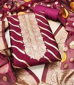 Organza Unstitched Dress Material