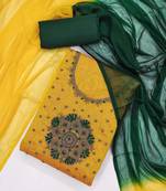 Embellished Unstitched Dress Material
