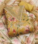 Embroidered Organza Unstitched Dress Material