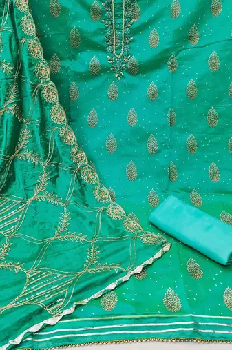 Printed Pure Cotton Unstitched Dress Material