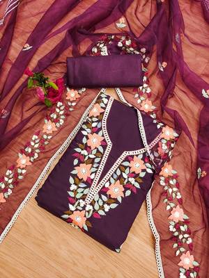 Women Embroidered Unstitched Dress Material 2