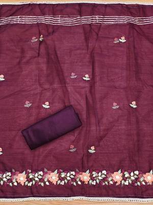 Women Embroidered Unstitched Dress Material 4