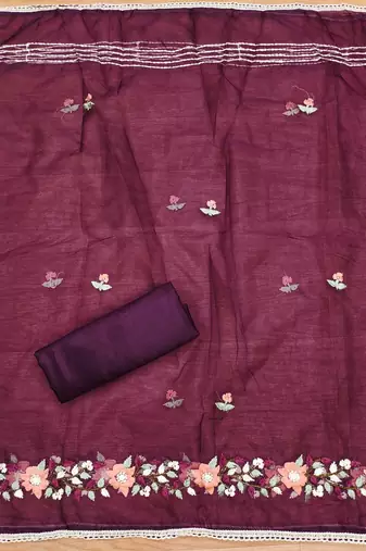 Women Embroidered Unstitched Dress Material