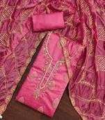 embellished unstitched dress material