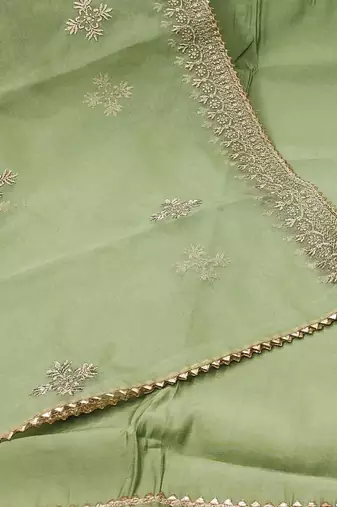 Floral Embroidered Sequinned Unstitched Dress Material