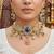 Regal masterpiece multi color sabyasachi inspired russian stone necklace set for special gatherings