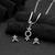 Shimmering fine silver color american diamond necklace set ideal for formal gatherings