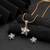 Pure snow white color american diamond pendant set for elegant minimalist outfits