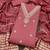ethnic motifs embroidered sequinned unstitched dress material