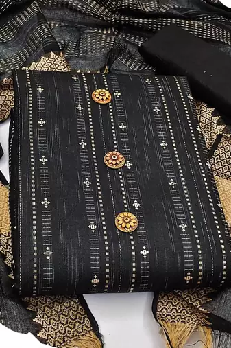 ethnic motifs woven design unstitched dress material