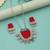 Vibrant passion red color handcraft necklace set specially tailored for festive celebrations