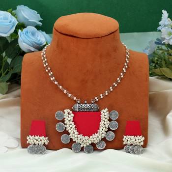 Vibrant passion red color handcraft necklace set specially tailored for festive celebrations 2