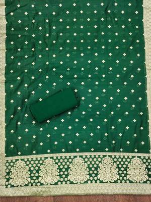geometric woven design zari unstitched dress material 4
