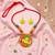 Festive folk multi color wooden handcraft necklace set styled for cultural gatherings