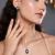 Royal blue color fashion chain pendant with earring set for casual daily wearing