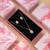 Pretty pastel peach color fashion chain pendant with earring set for girls wear