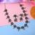 Vibrant cultural color meena work oxidised necklace set styled for festival occasions