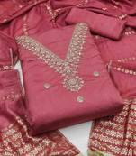 embroidered unstitched dress material