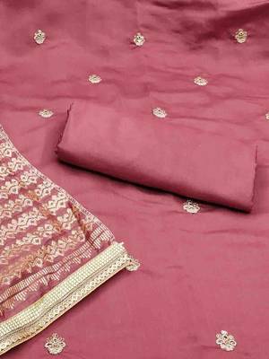 embroidered unstitched dress material 4